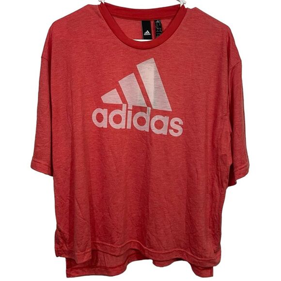 NWT Adidas Coral Short Sleeve Graphic T-Shirt - Picture 1 of 4